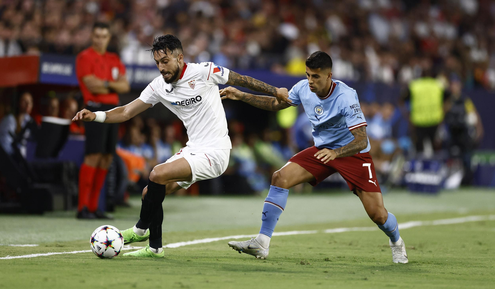 Las imágenes del Sevilla fc- Manchester City fc