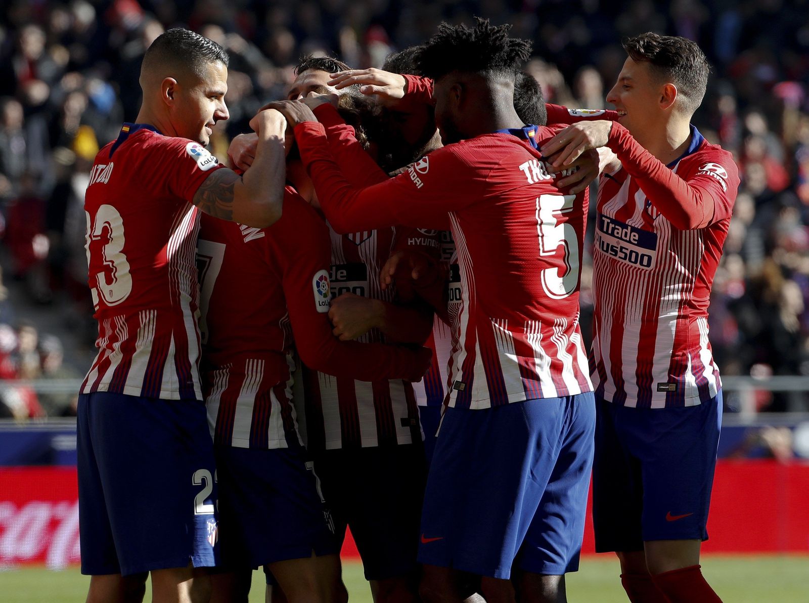 El Atlético de Madrid-Levante, en imágenes