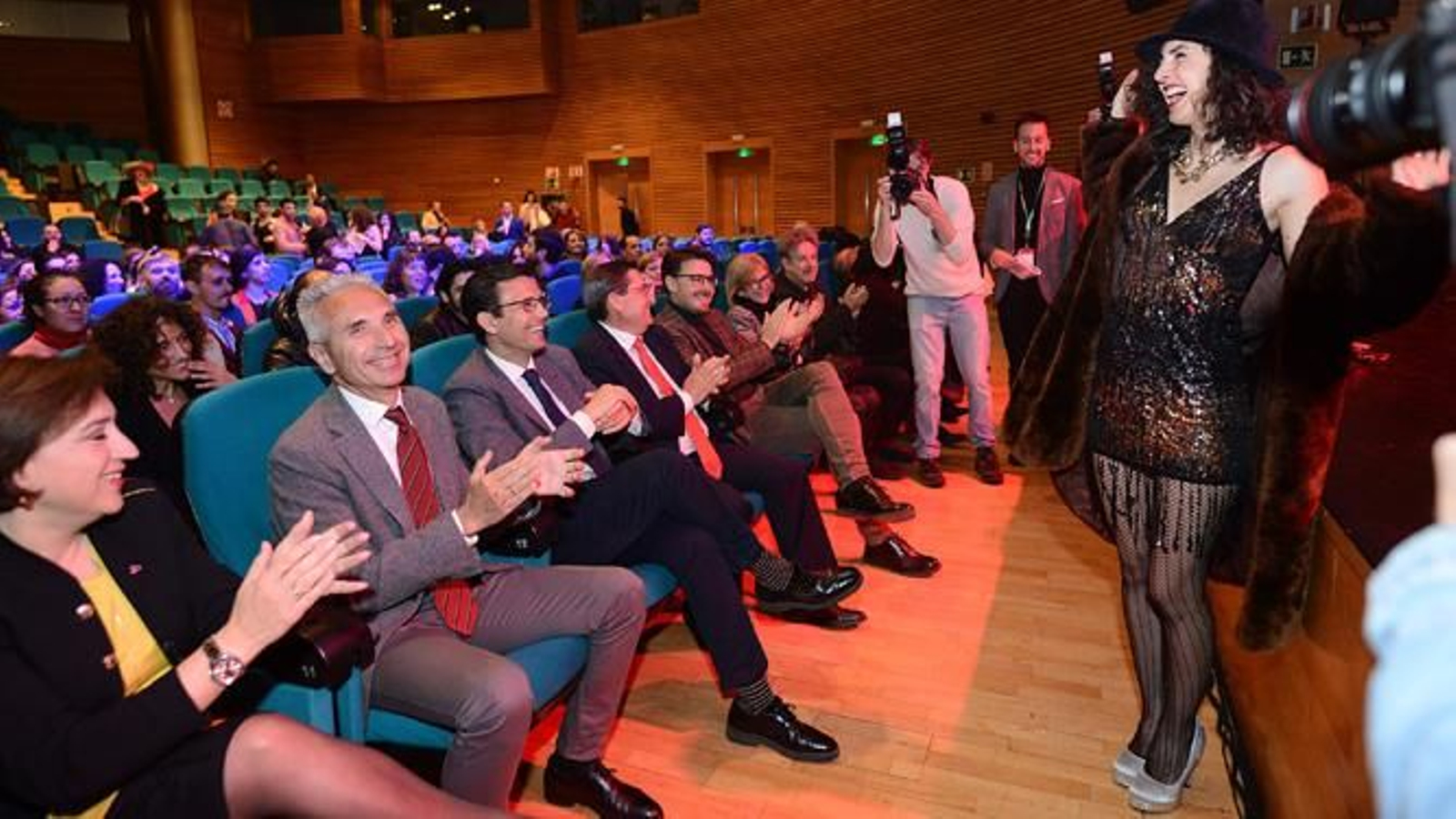 El consejero de Cultura, Miguel Ángel Vázquez, durante la gala de entrega de los Premios Lorca.