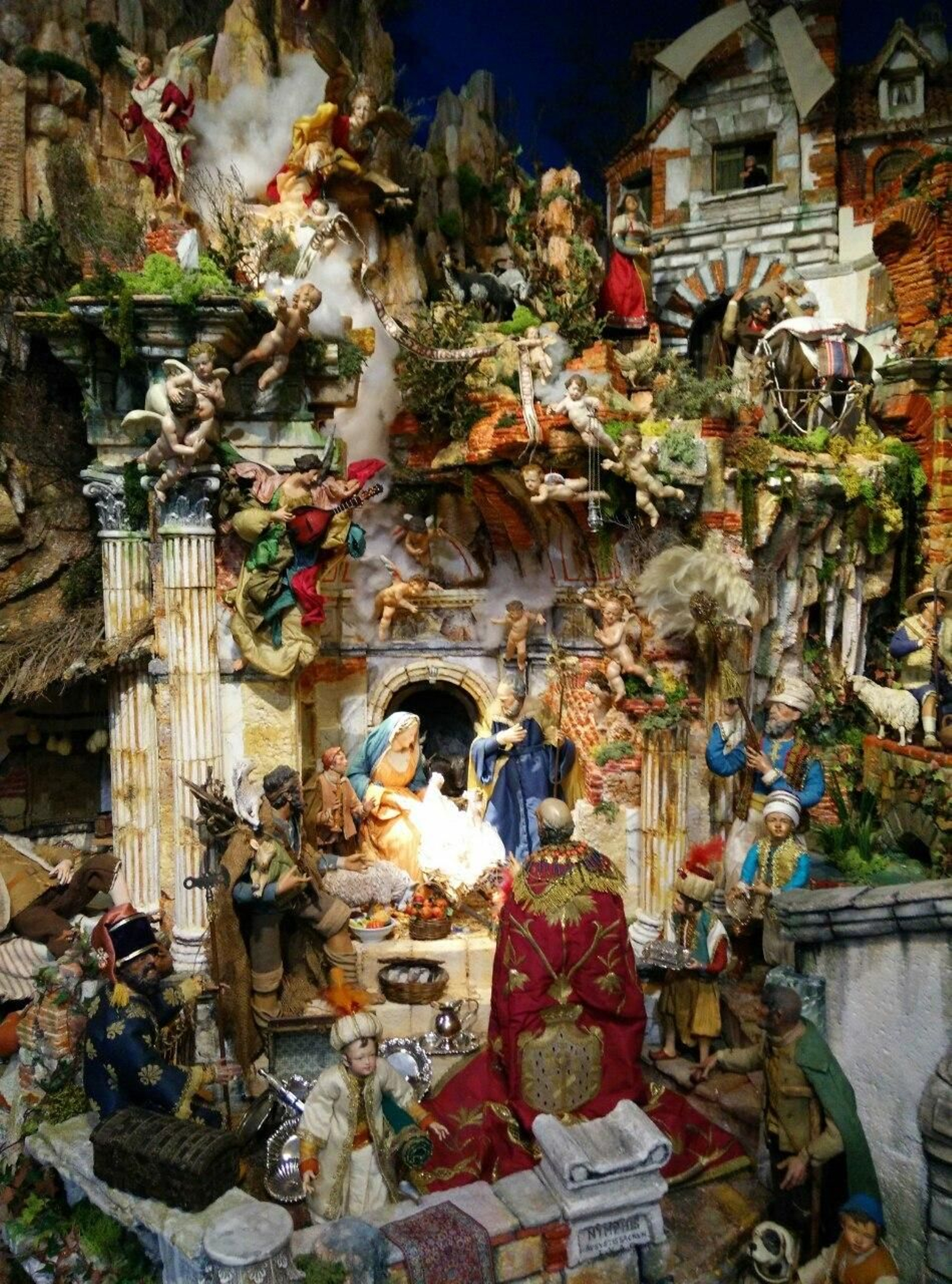 El bello Belén Napolitano traído desde Italia a Cortegana