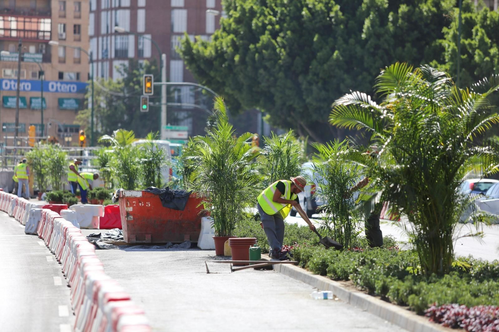Fotos de los trabajos del Metro de Málaga para liberar la Avenida de Andalucía