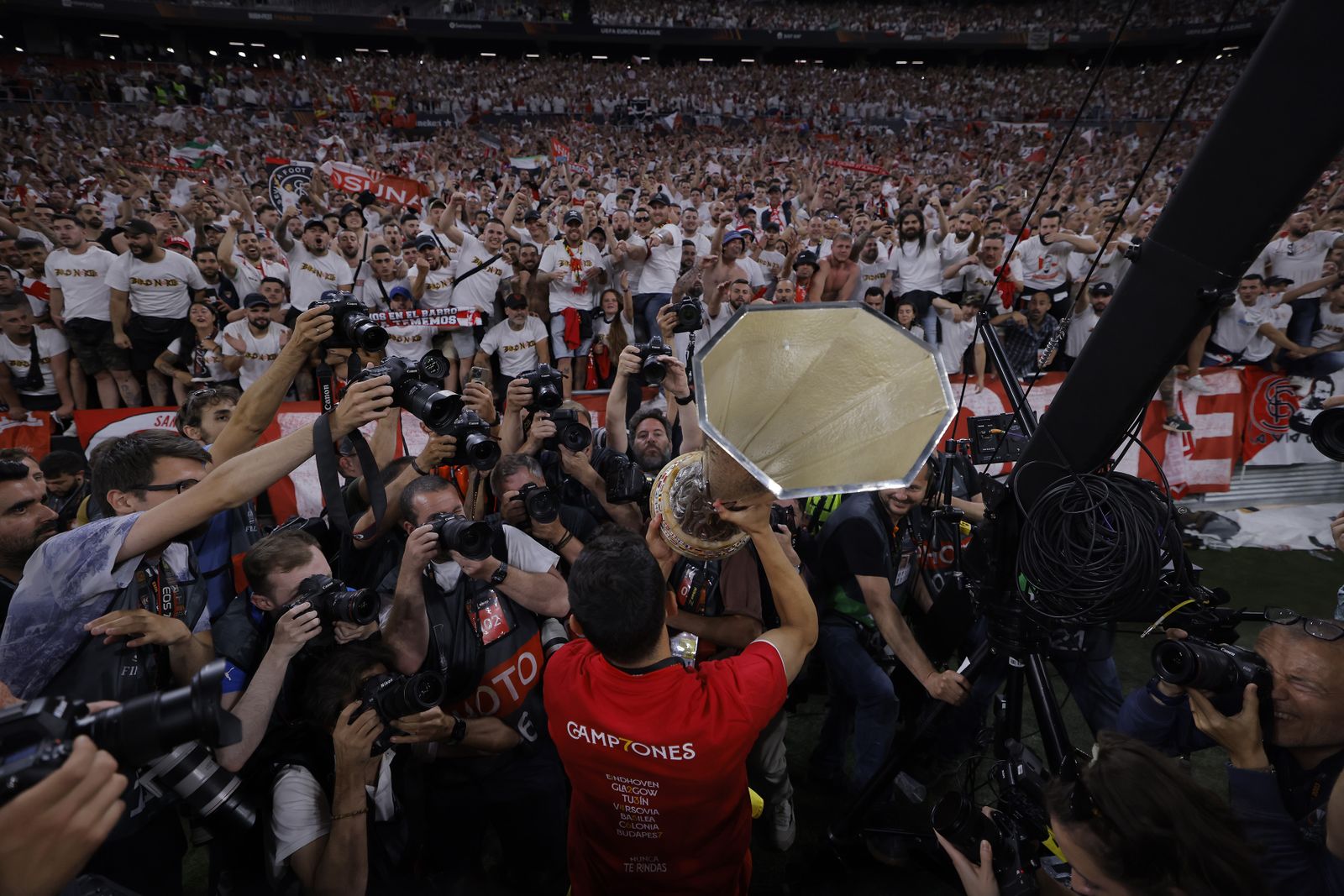 Las imágenes de la celebración del Sevilla fc