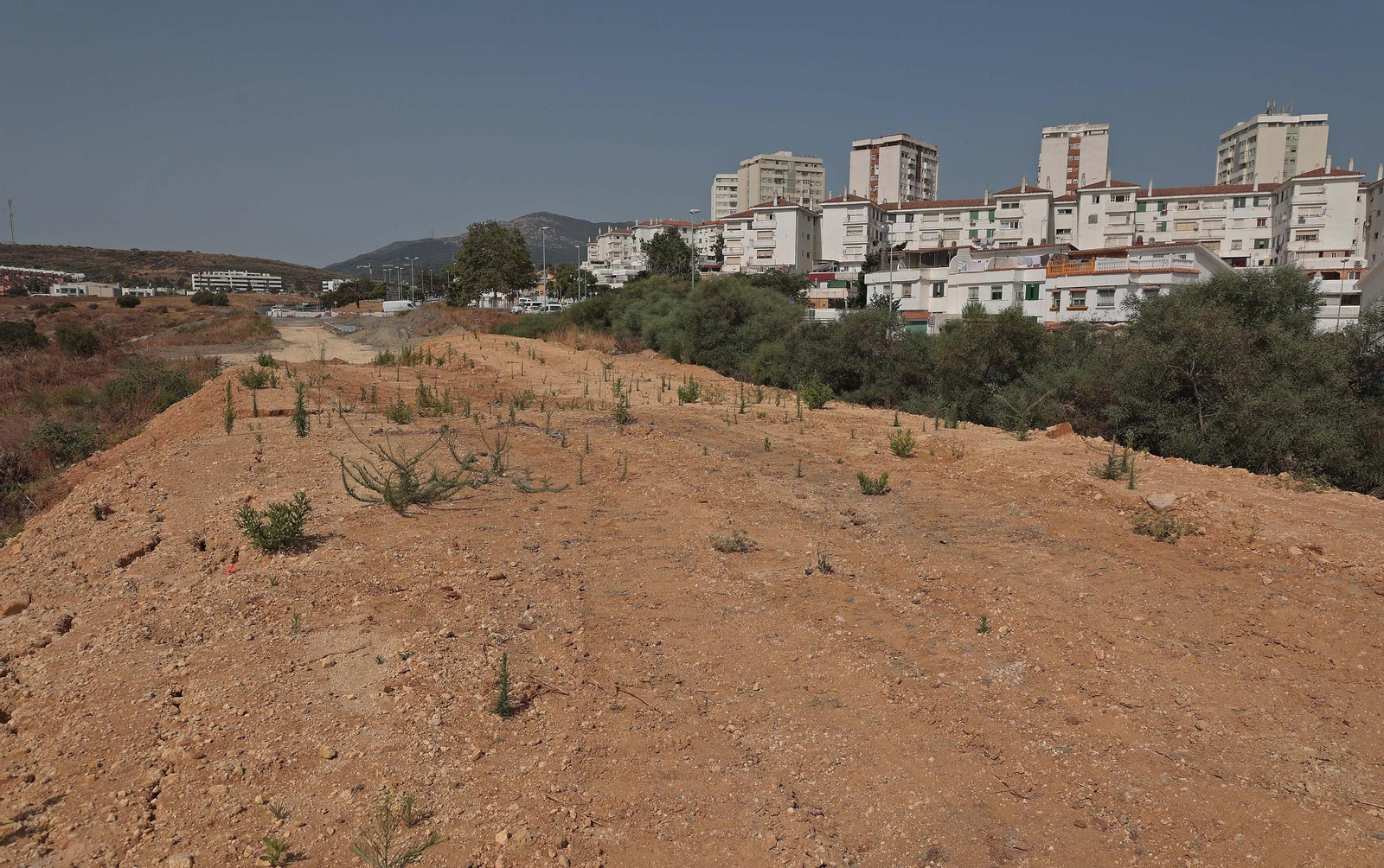 Fotos de las obras del Acceso Sur a Algeciras en La Juliana