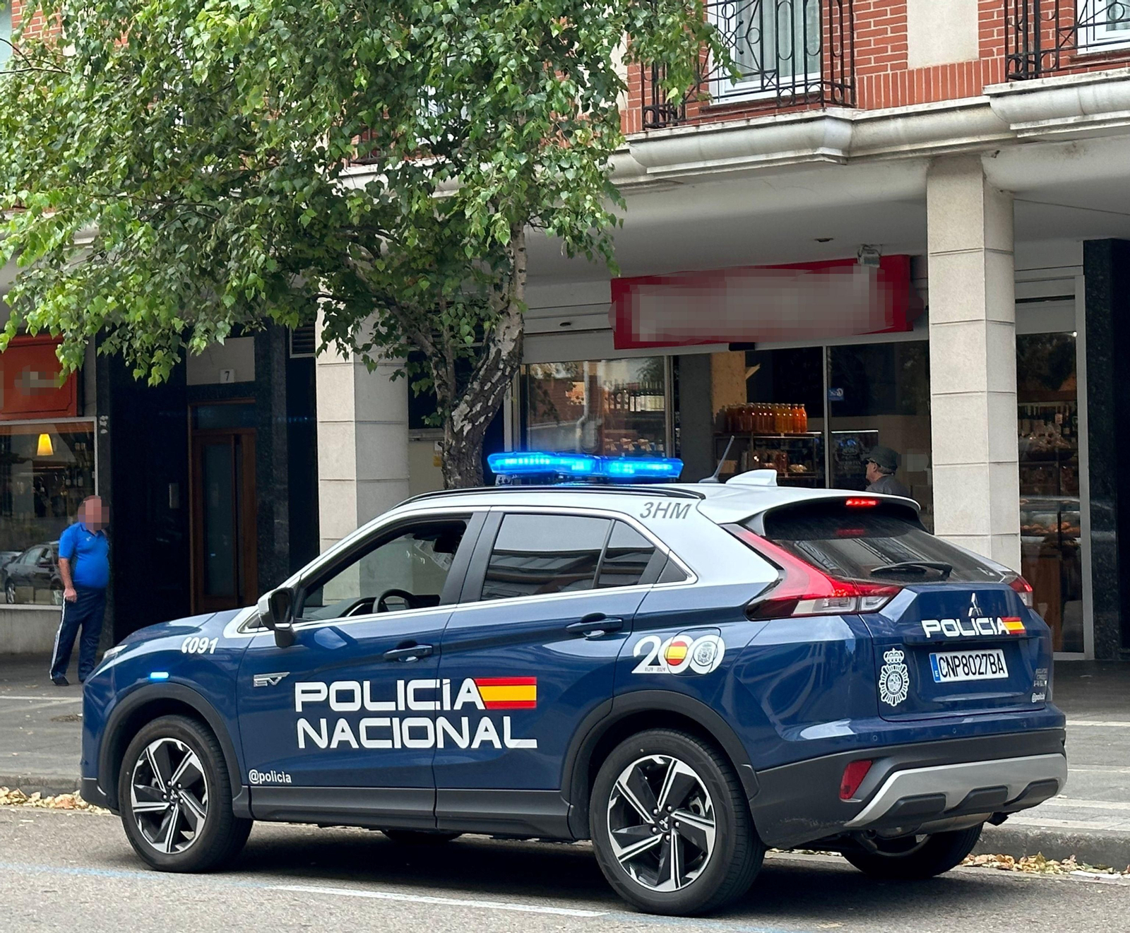 Un vehículo de la Policía Nacional en una imagen de archivo Un vehículo de la Policía Nacional en una imagen de archivo