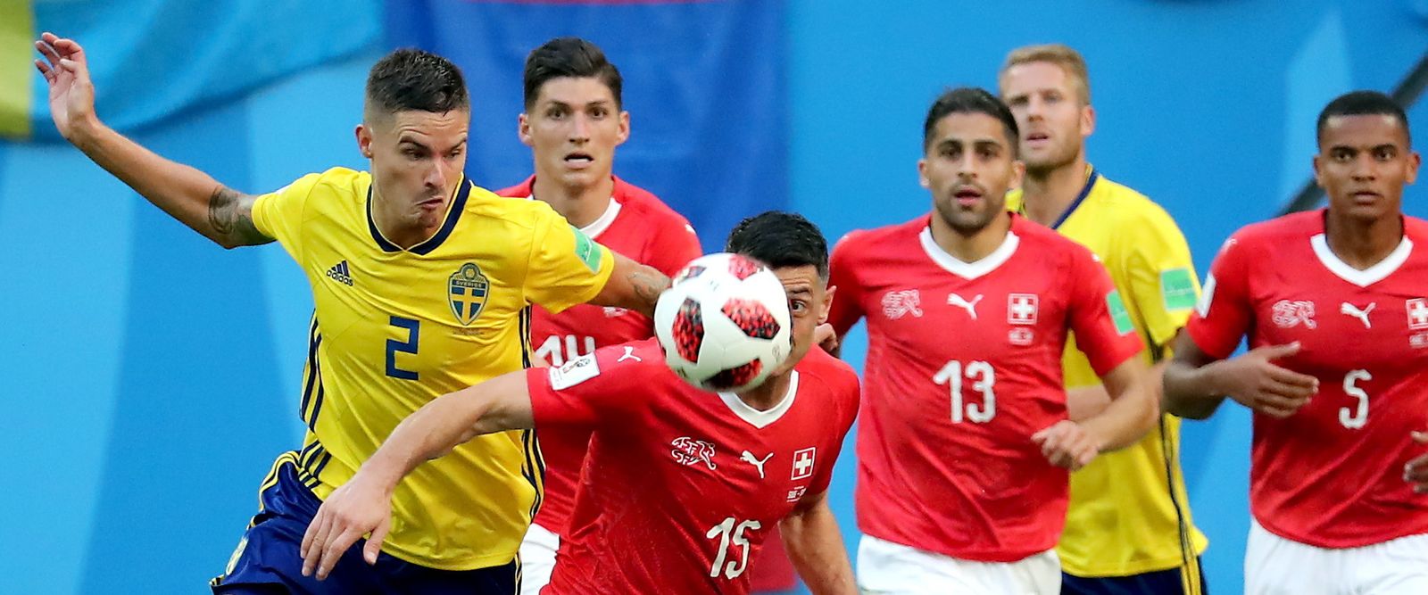 Las imágenes del Suecia-Suiza