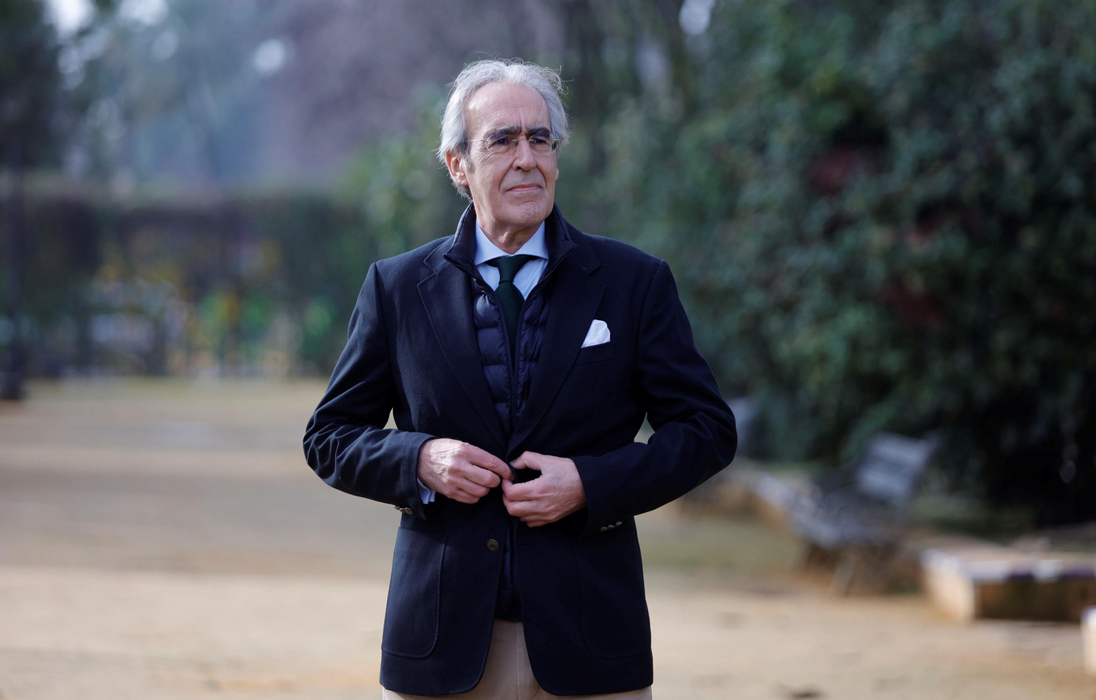 Pablo Hereza, en los Jardines de Murillo.