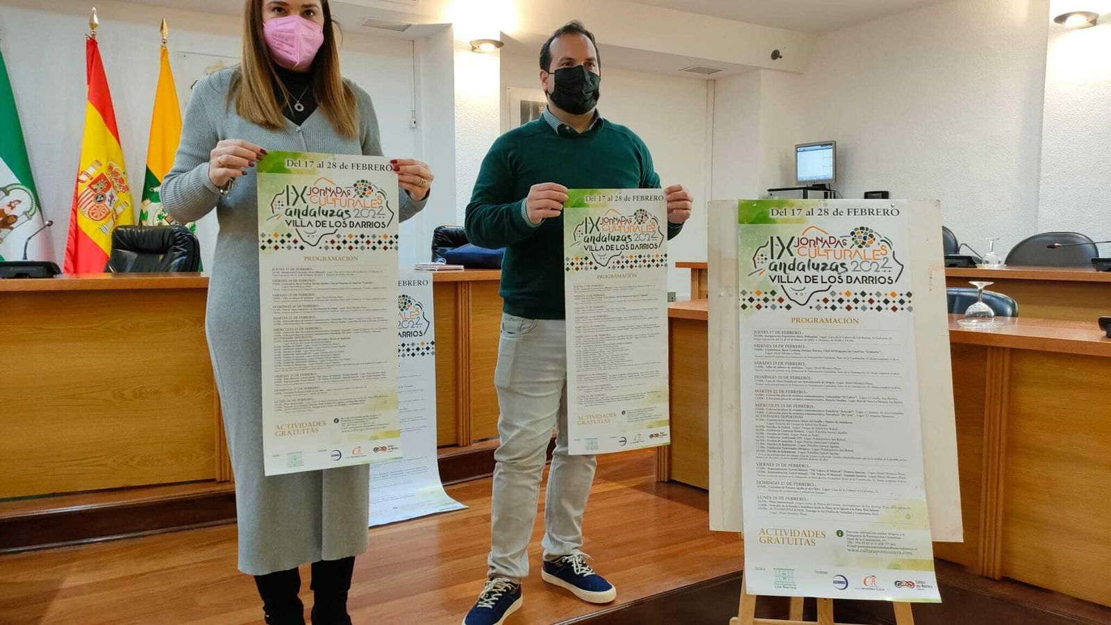 Inmaculada Domínguez y Daniel Pérez Cumbre en la presentación de las jornadas.