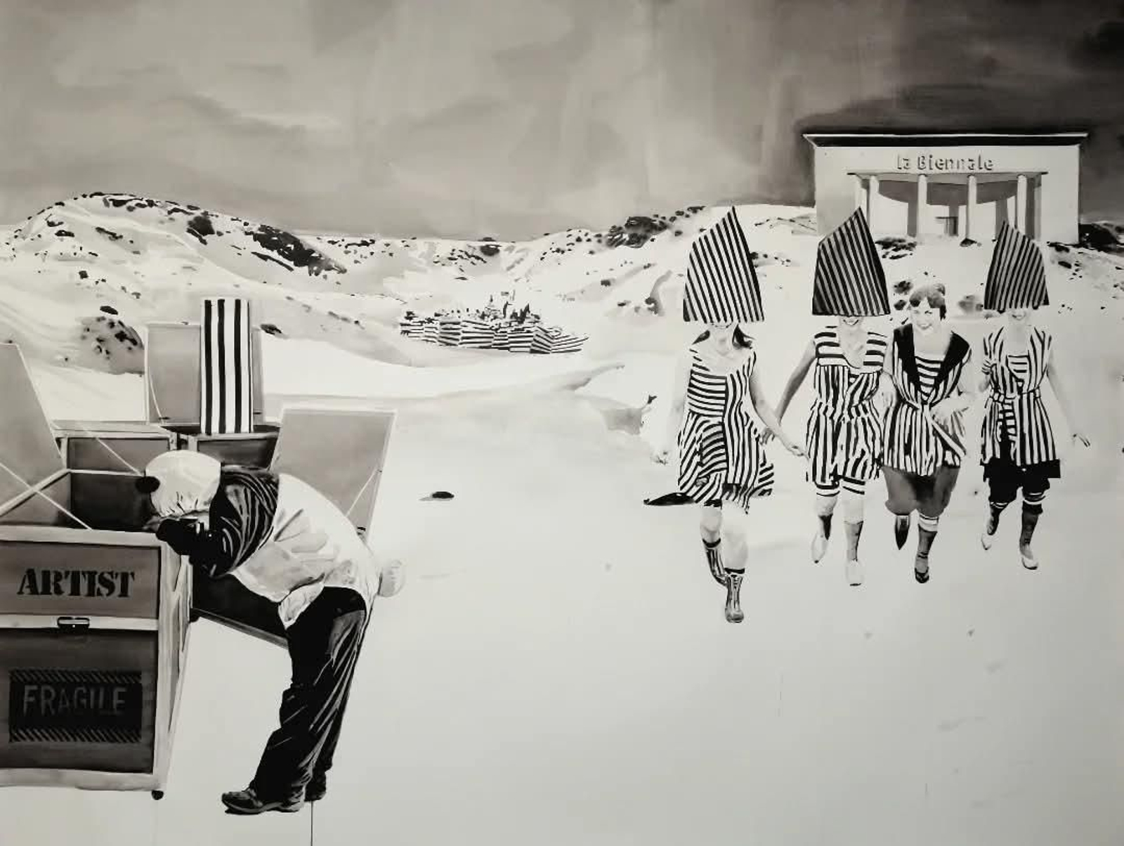 Obra de Belén Mazuecos en Garage Bonilla.