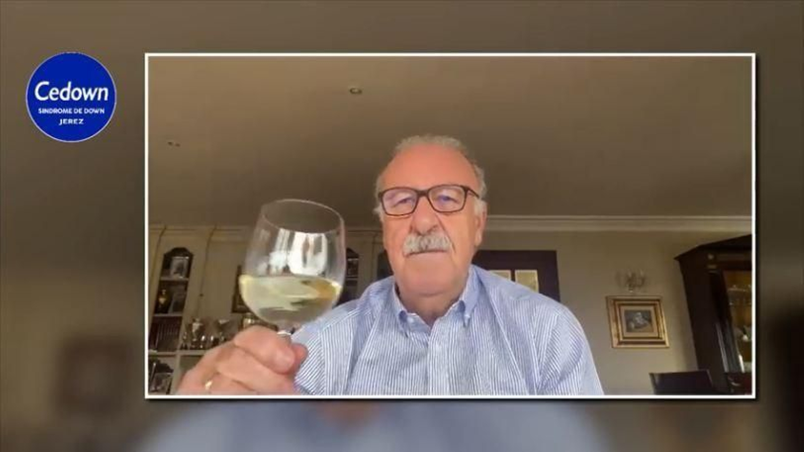 Vicente del Bosque ha colaborado con la Cena Benéfica de Cedown.