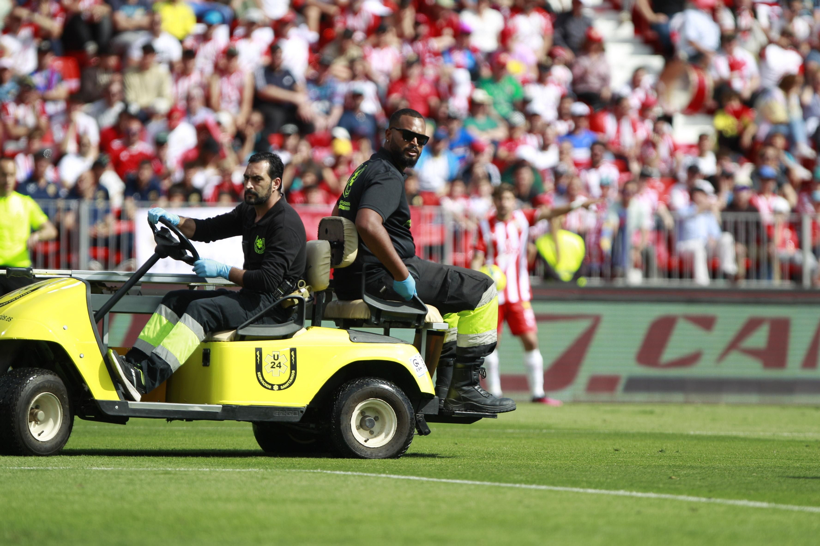 Imágenes del partido de la Liga Santander U.D. Almería-Cádiz C.F.