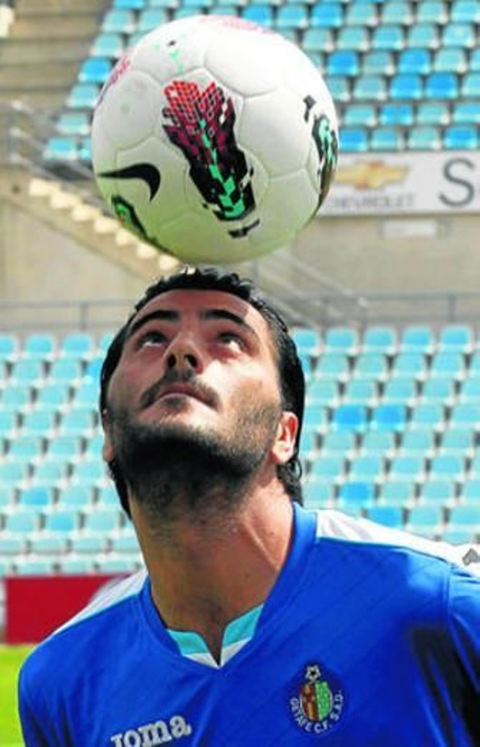 Güiza, el pasado lunes en su presentación con el Getafe.