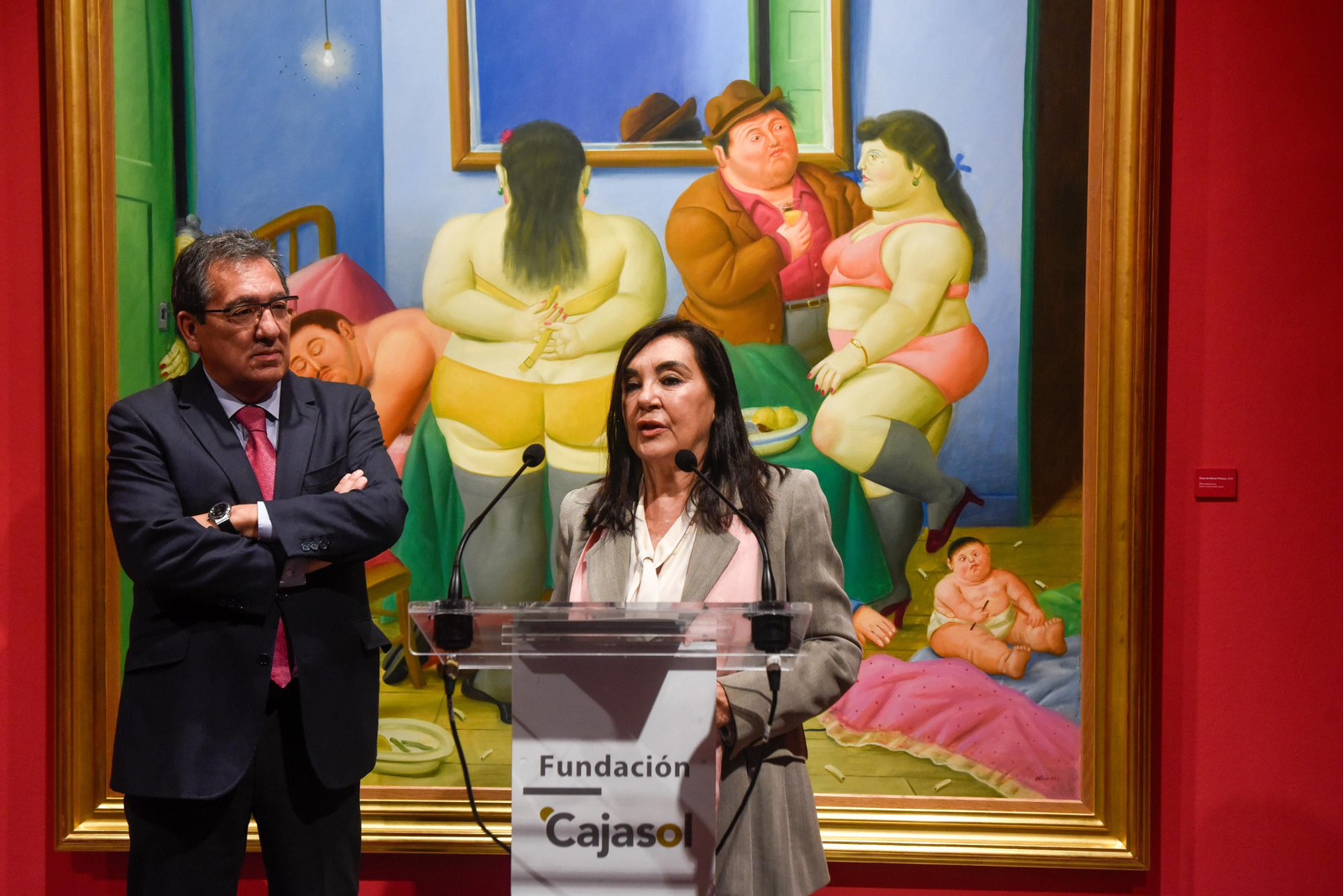 Inauguración  de la exposición sobre Fernando Botero