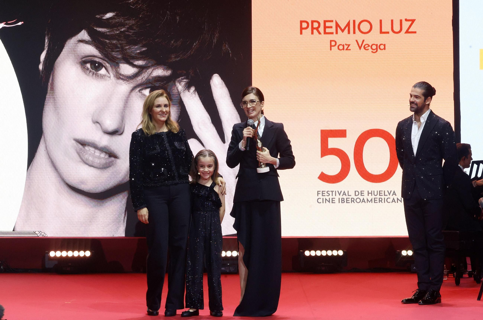 Imágenes de la gala inaugural de la 50 edición del Festival de Huelva Cine Iberoamericano