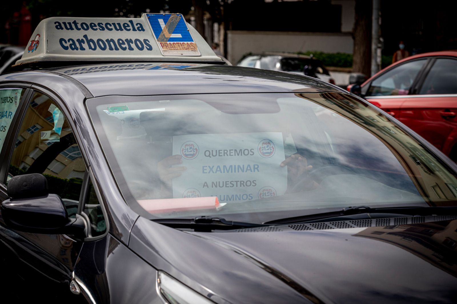 Cararavana-Protesta de las autoescuelas en Cádiz