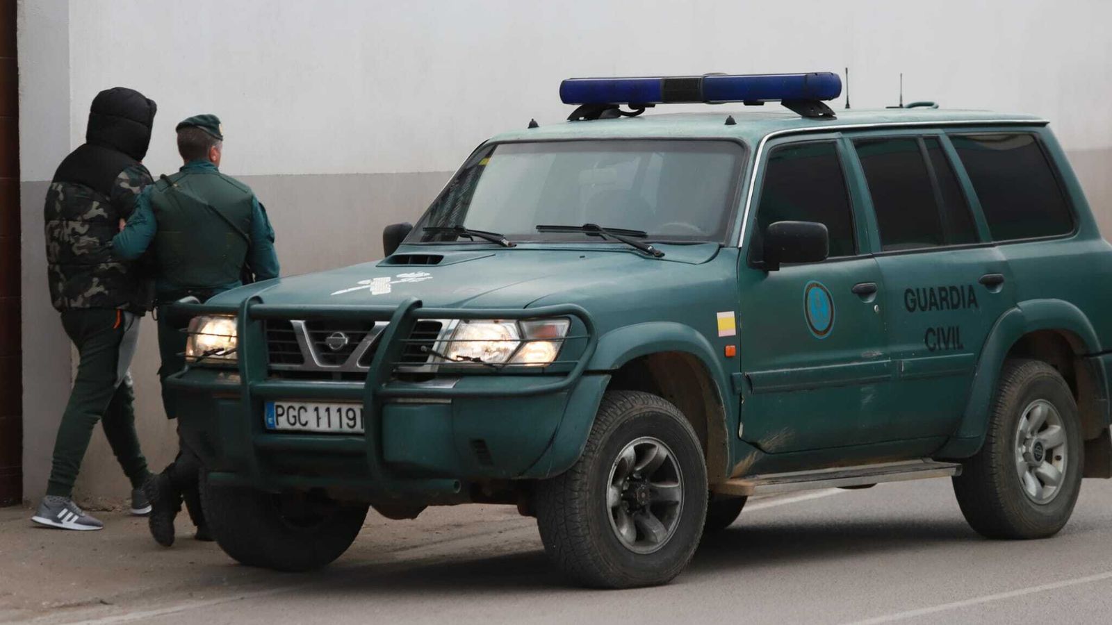 Actuación de la Guardia Civil contra el tráfico de drogas en Campo de Gibraltar.