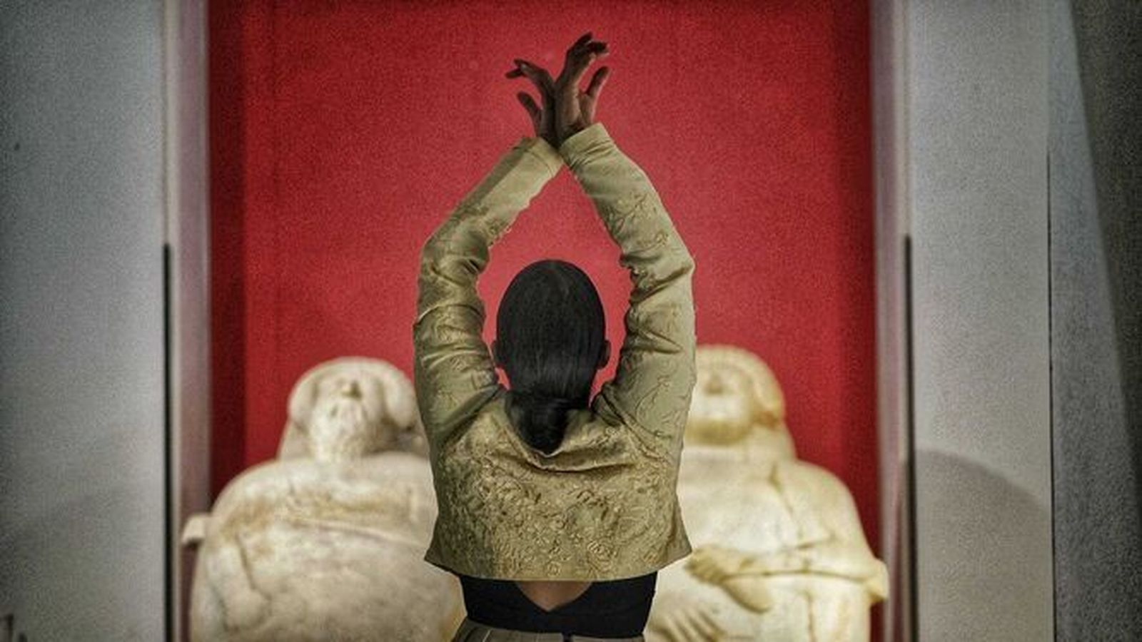 La bailaora María Moreno , en la presentación del festival Cádiz Flamenco.