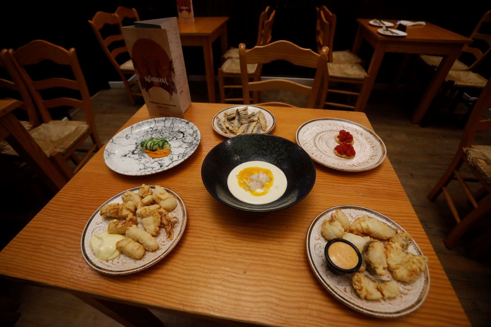 Platos de Cuaresma en La Montillana.
