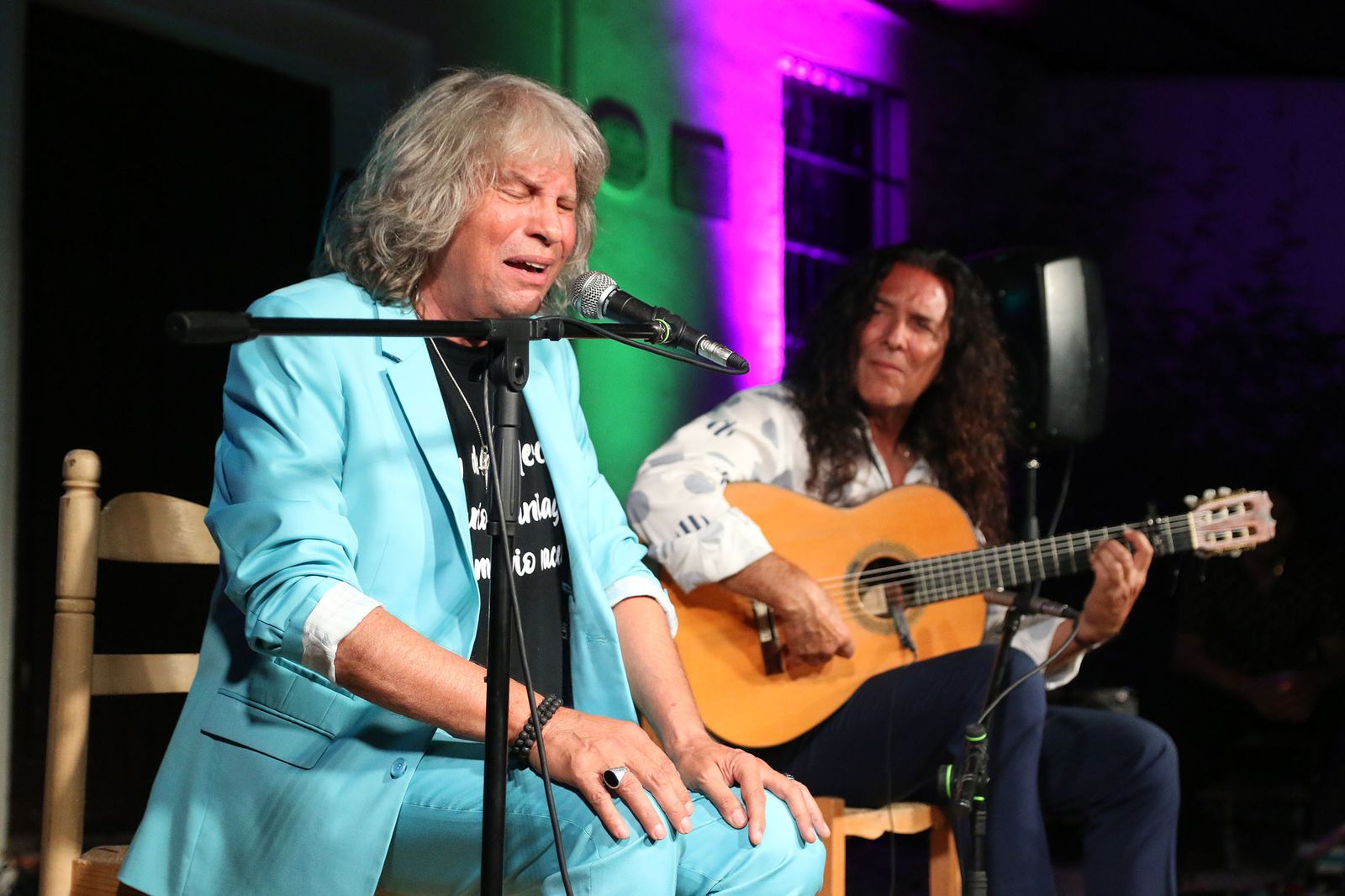 José Mercé durante su actuación acompañado de Tomatito.
