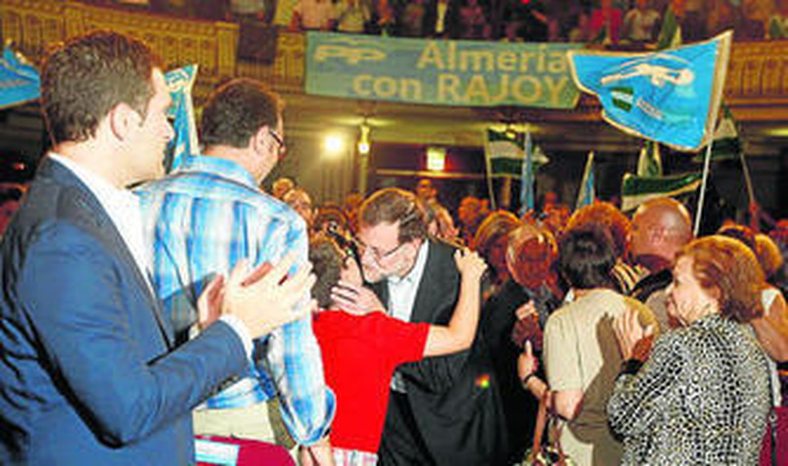 Uno de los actos públicos celebrados por Mariano Rajoy en Almería.