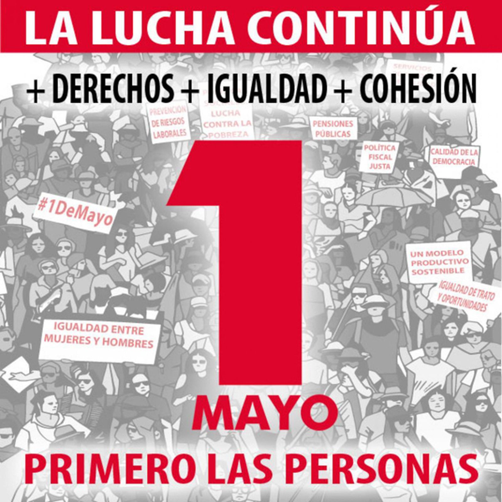 La cartelería del 1 de Mayo en Andalucía