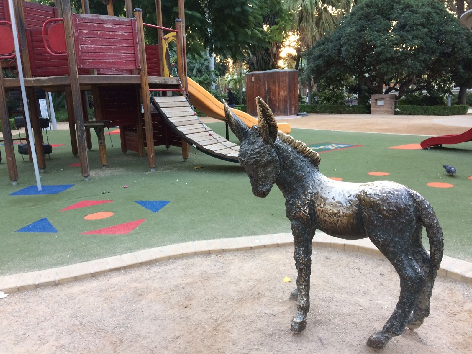 Burrito Platero del Parque de Málaga.