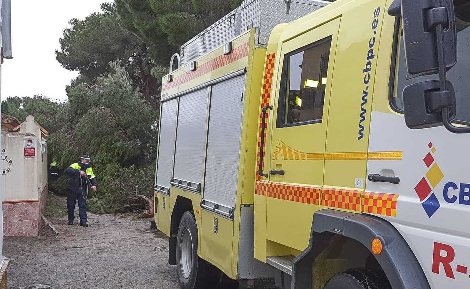 Efectos del temporal en Chiclana