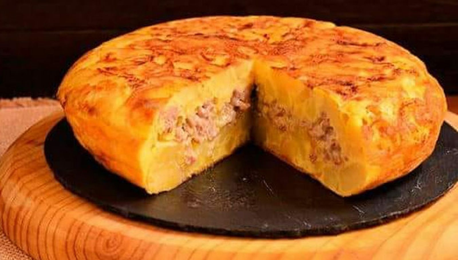 La tortilla de atún y queso roquefort, una de las especialidades de Tortillas Alcalá