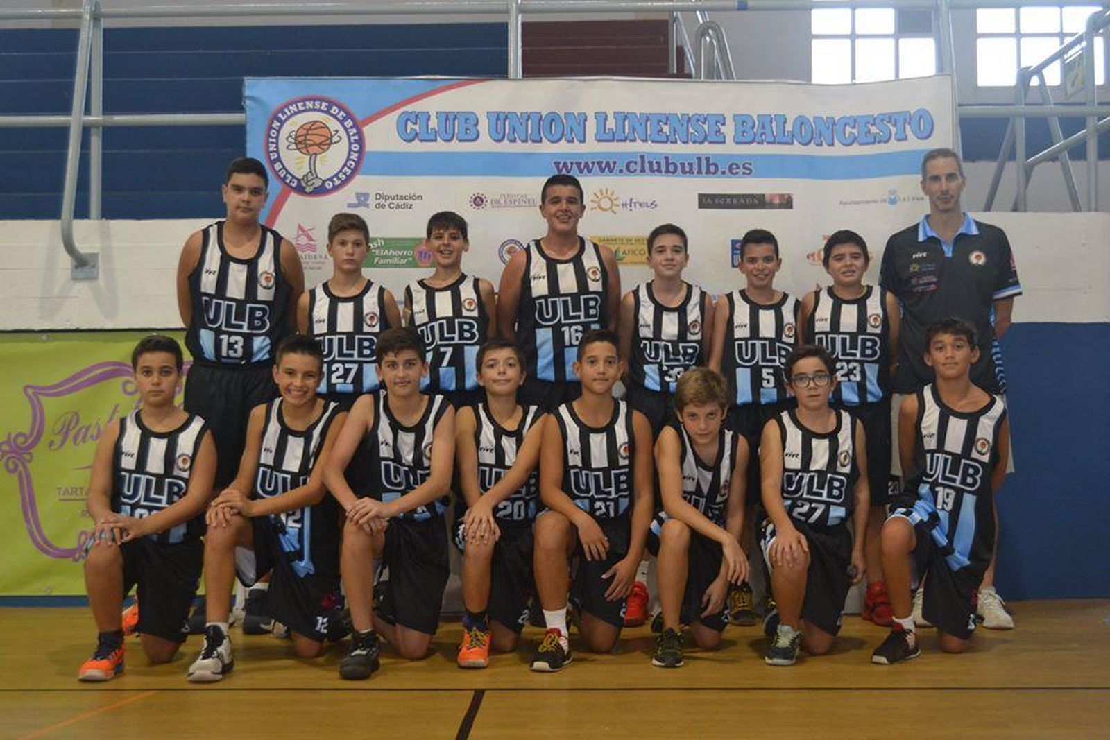 El equipo preinfantil masculino de la ULB
