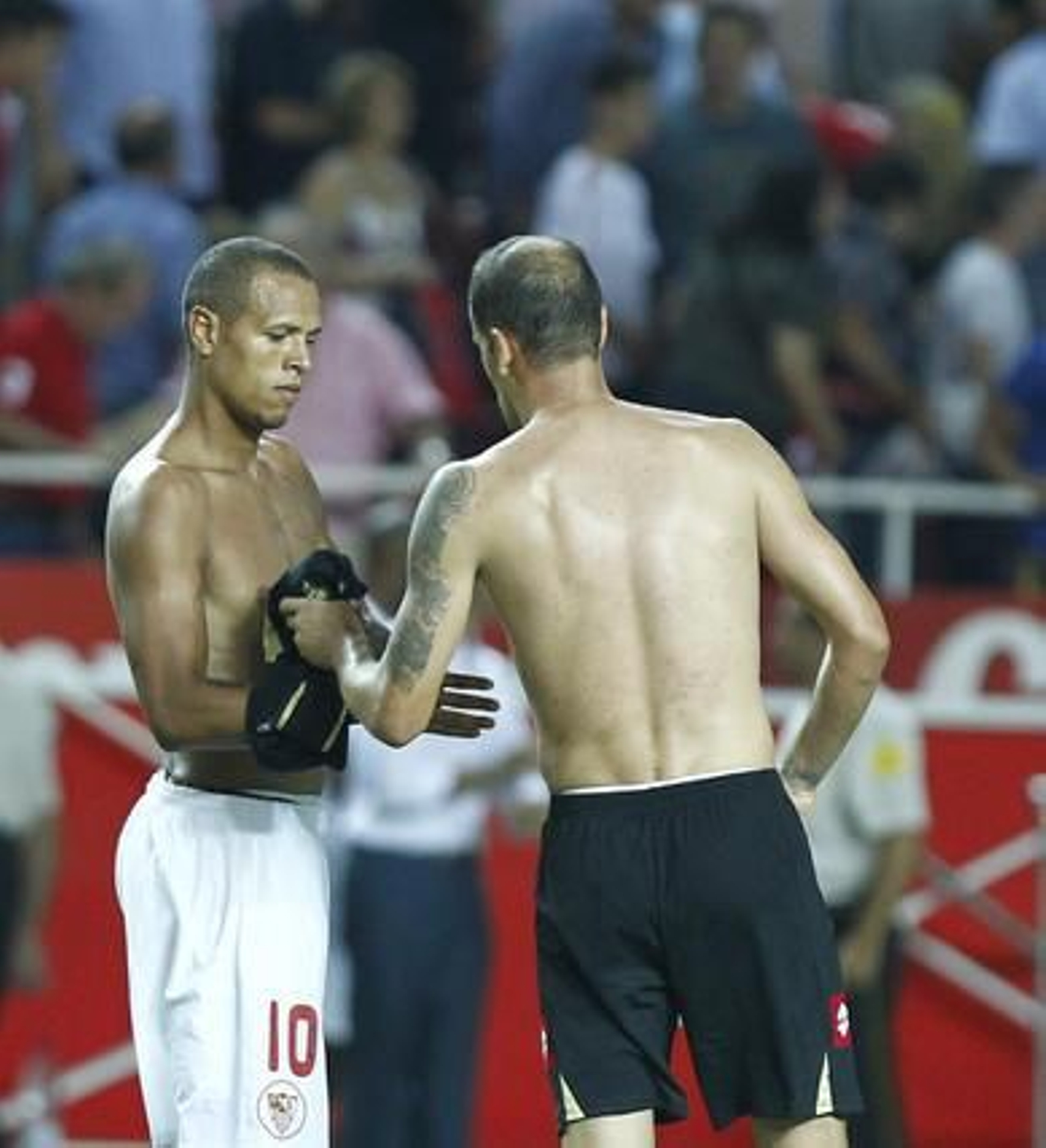 El Sevilla no puede superar al Deportivo de la Couruña en el Sánchez Pizjuán. / Antonio Pizarro