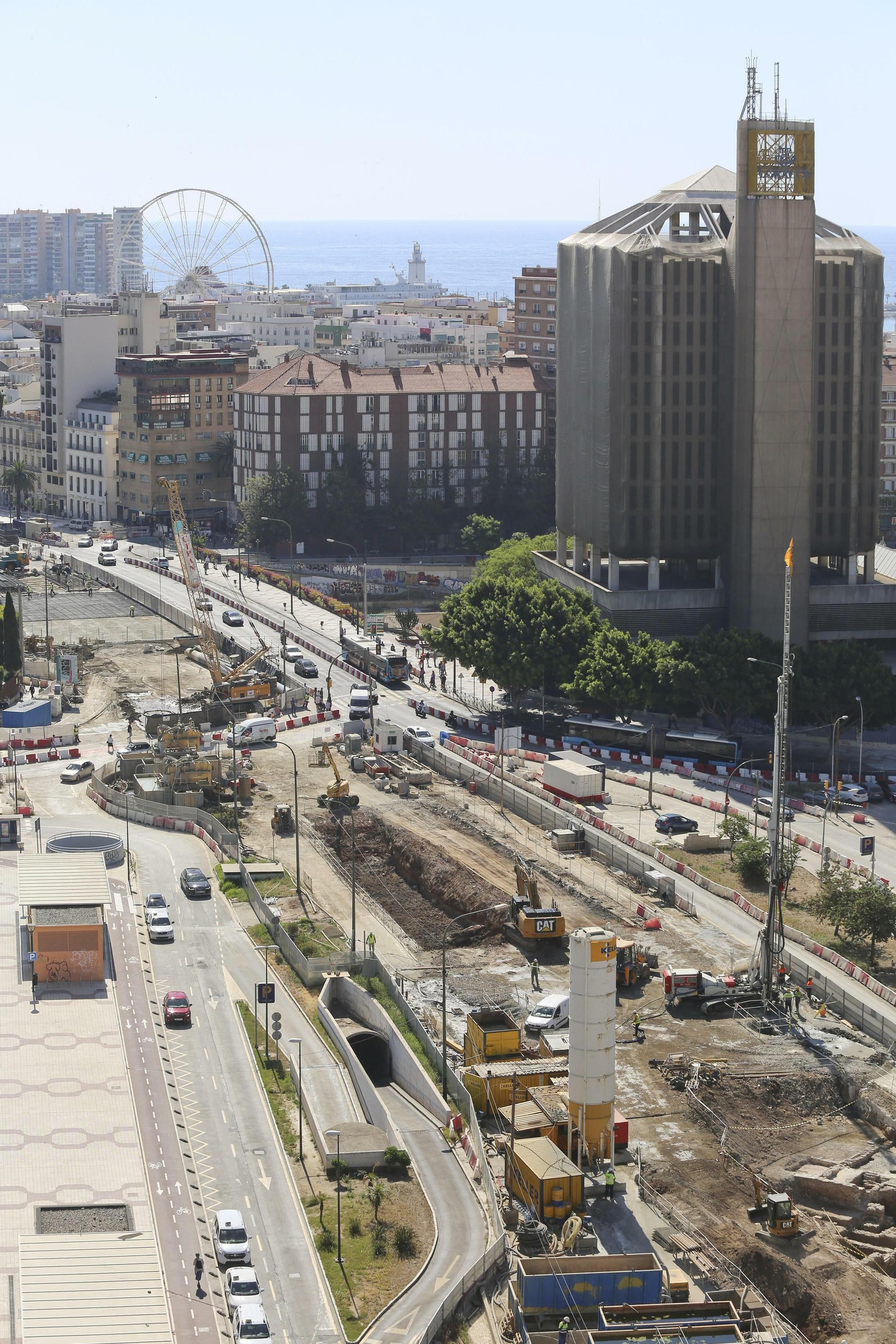 Fotos de los restos arqueológicos encontrados en la obra del Metro de Málaga