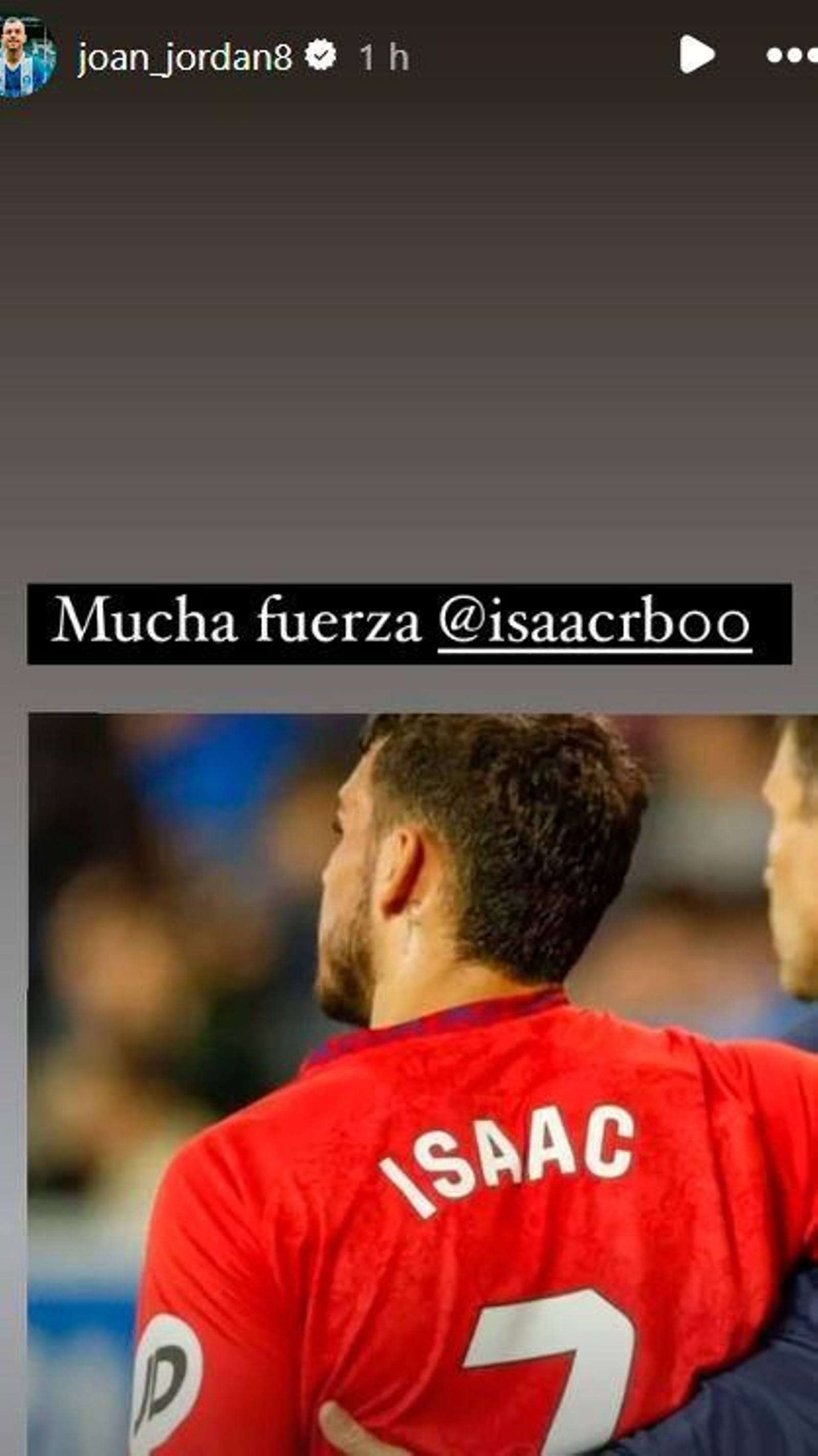 Historia de 'Instagram' de Joan Jordán.