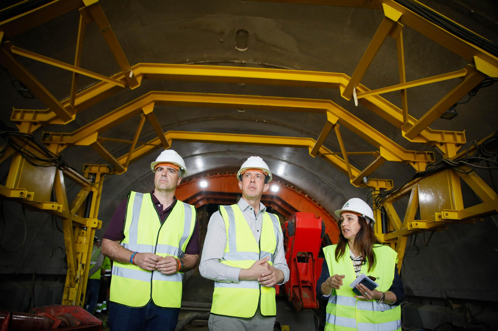 Así están las obras del túnel de Viator en la línea de alta velocidad de Adif, en imágenes