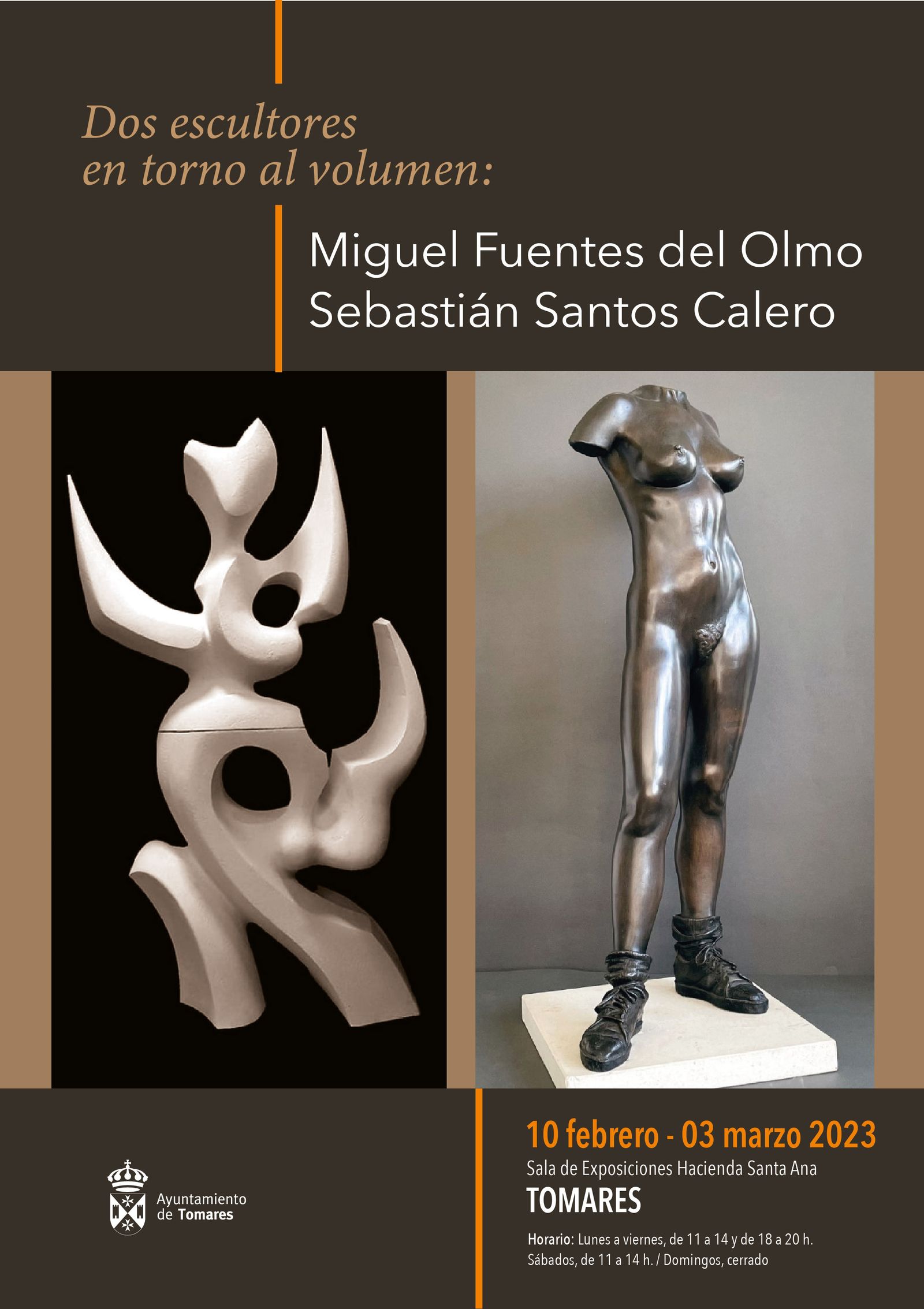 El alcalde inaugura mañana la exposición "Dos escultores en torno al volumen"