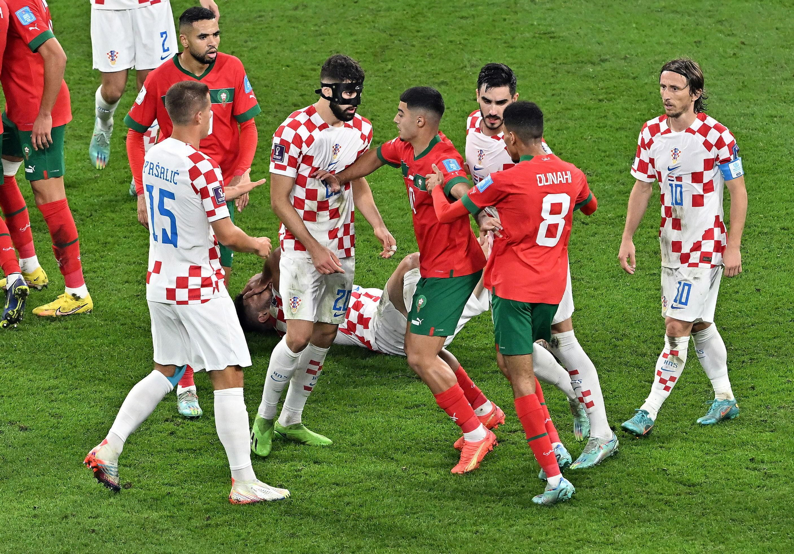 Las fotos del Croacia-Marruecos del Mundial de Qatar