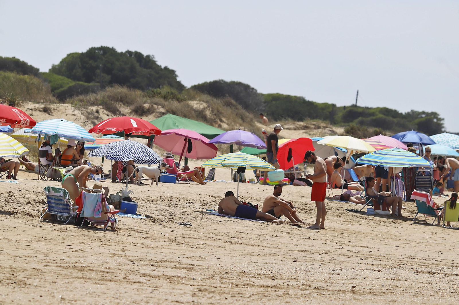 Las imágenes de la jornada de domingo en las playas de Huelva