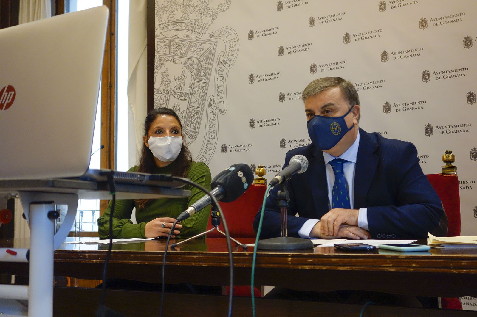 La rueda de prensa en la que se ha anunciado el acuerdo del teletrabajo