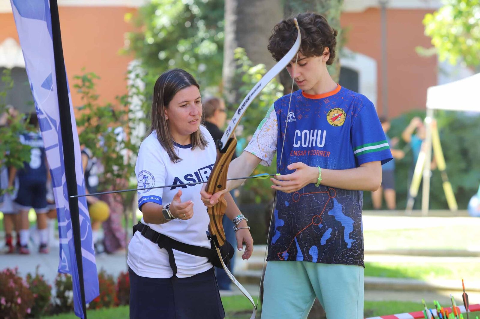 Imágenes del ambiente en la Feria del Deporte en la Casa Colón