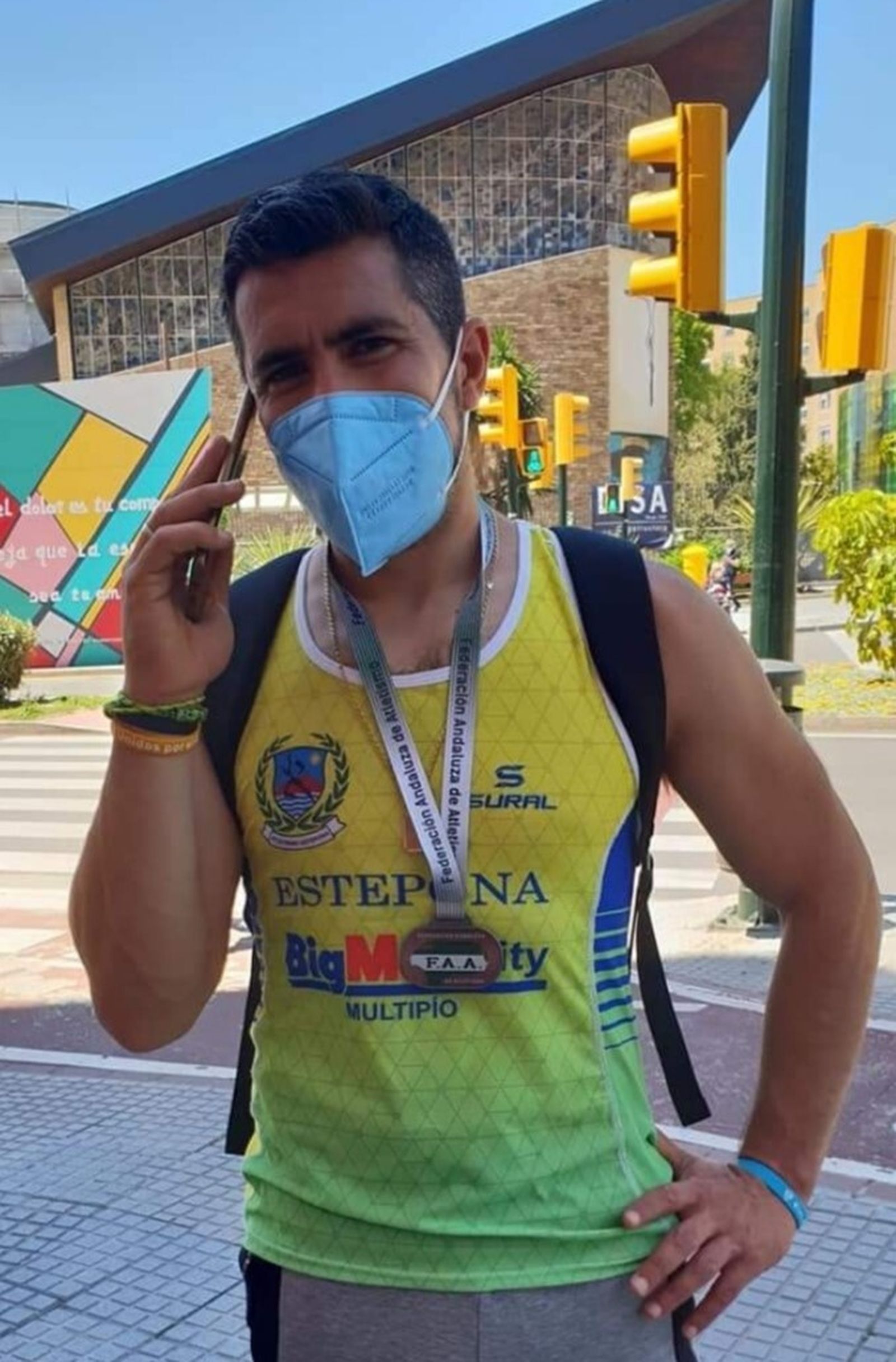 El campillero Cristóbal Rodríguez, una de las bazas onubenses en tierras gallegas.