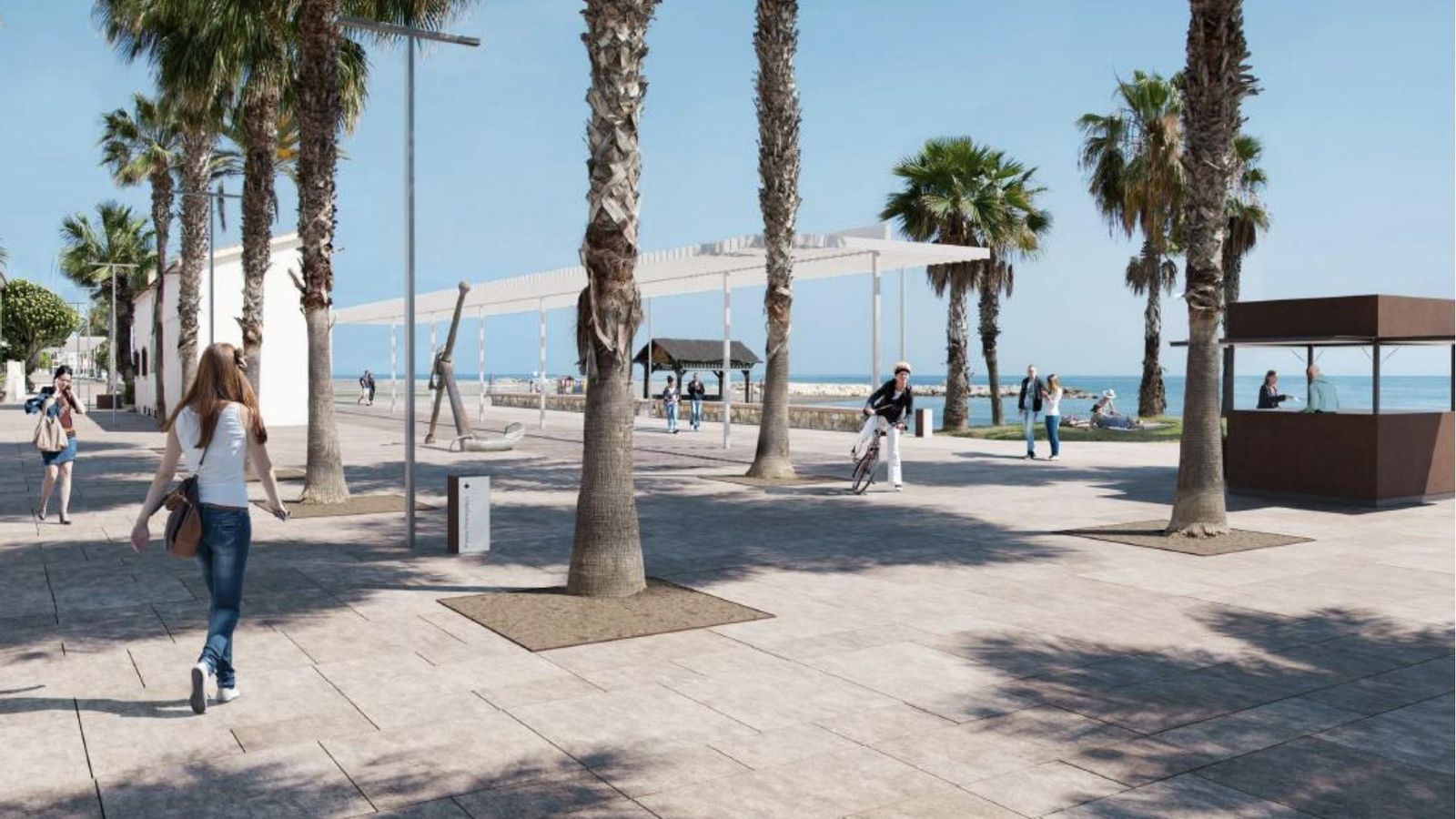 Remodelación del paseo marítimo de Pedregalejo. Remodelación del paseo marítimo de Pedregalejo.