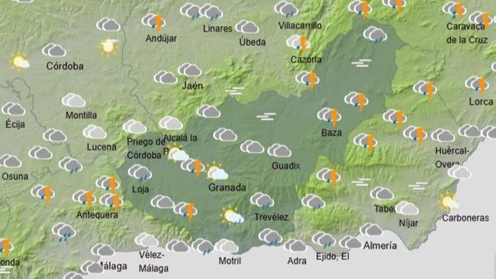 El Tiempo en Granada el 5 de marzo de 2025
