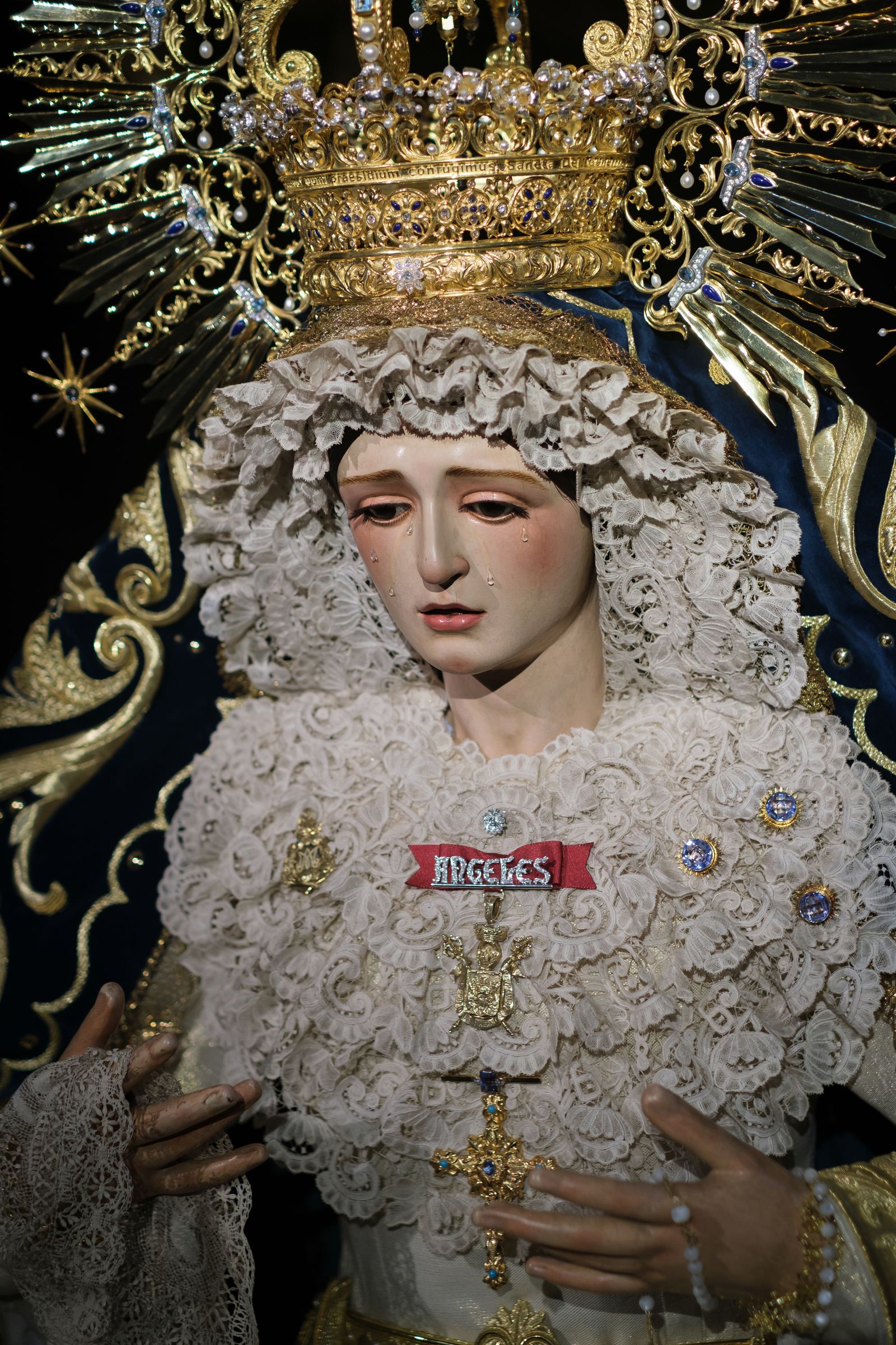Las imágenes de la veneración a la Virgen de los Ángeles de los Negritos