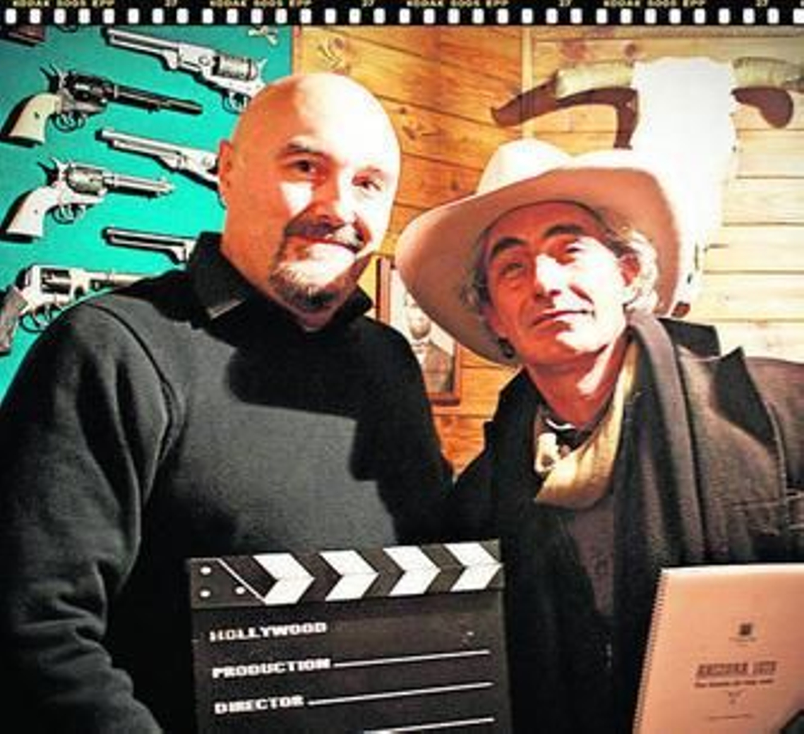 Manuel Olalla junto al actor Micky Molina, que será el protagonista del corto.