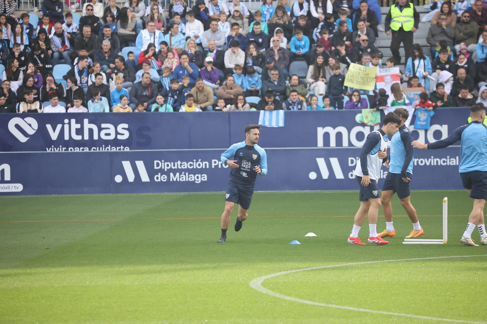 Las fotos del entrenamiento del Málaga CF de puertas abiertas