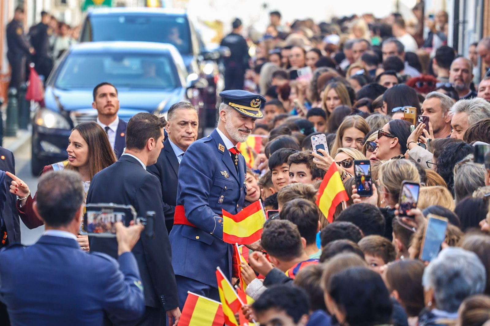La llegada de S.M. el Rey Felipe VI a Palos de la Frontera, en fotografías