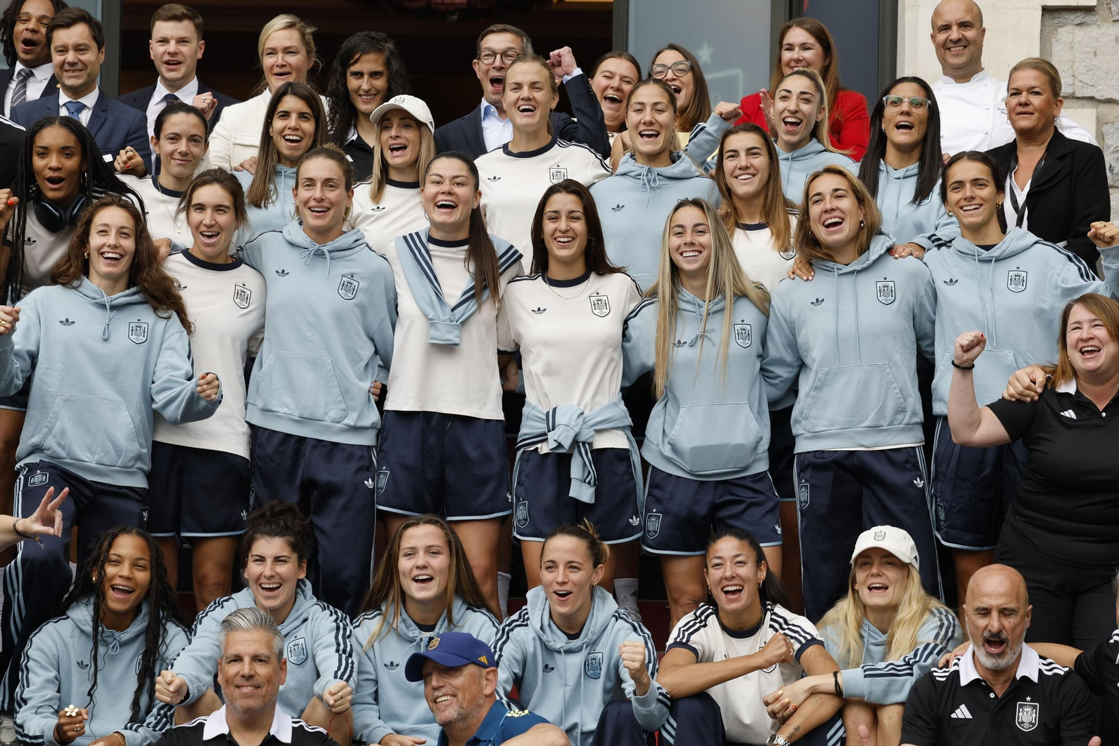 Las fotos de España antes de la final de la Eurocopa femenina