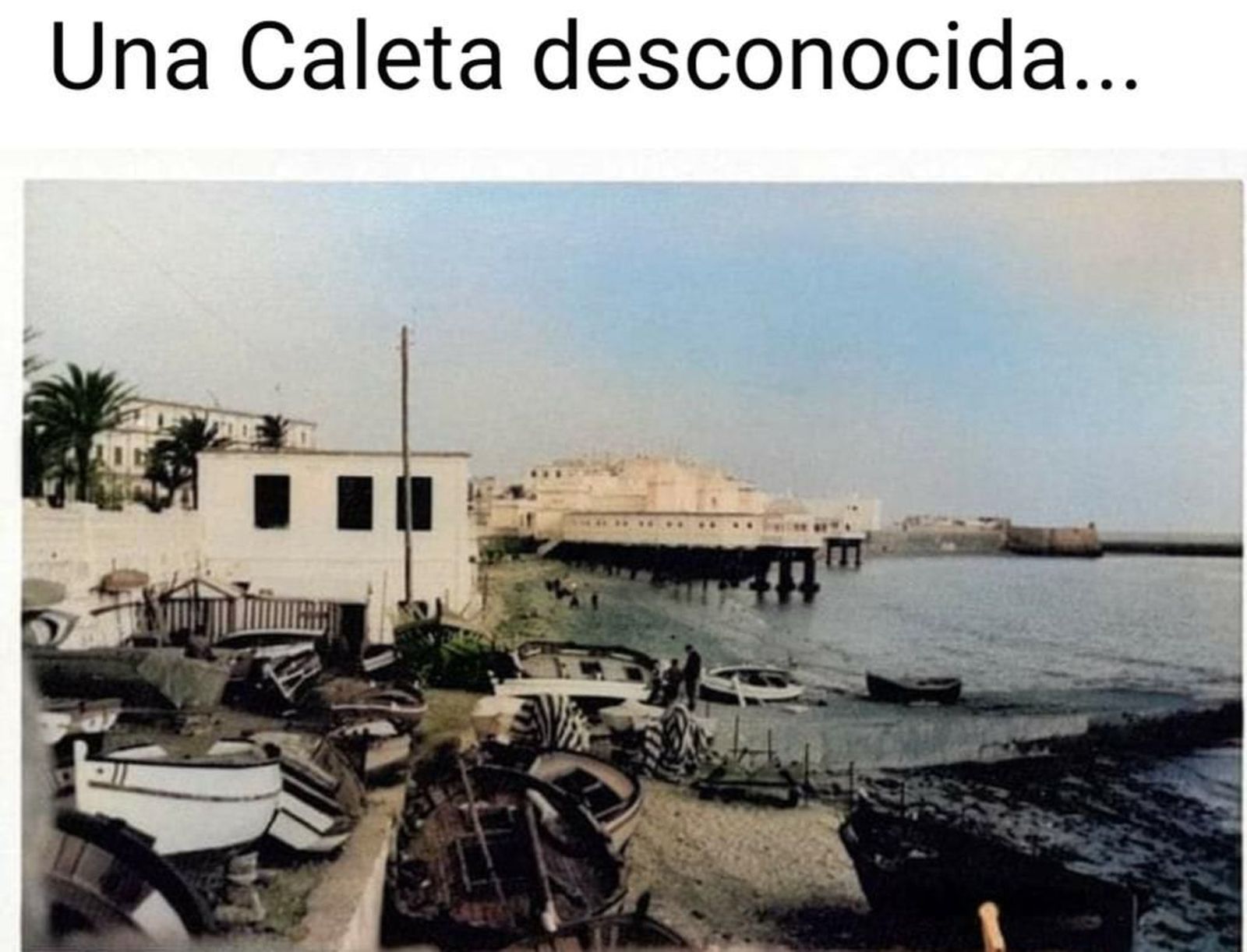Imagen insólita de La Caleta