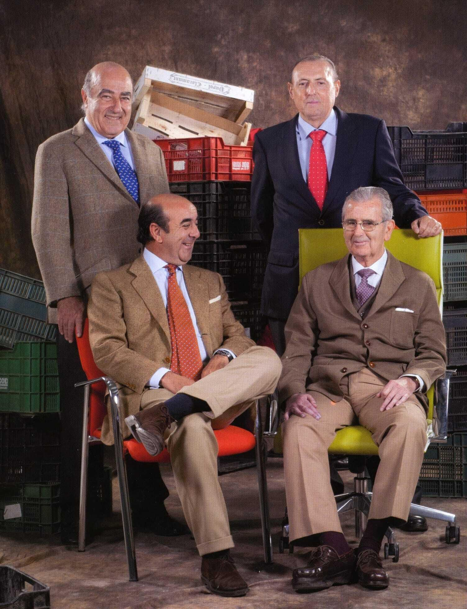 Eduardo Perea con algunos miembros destacados de Asaja.