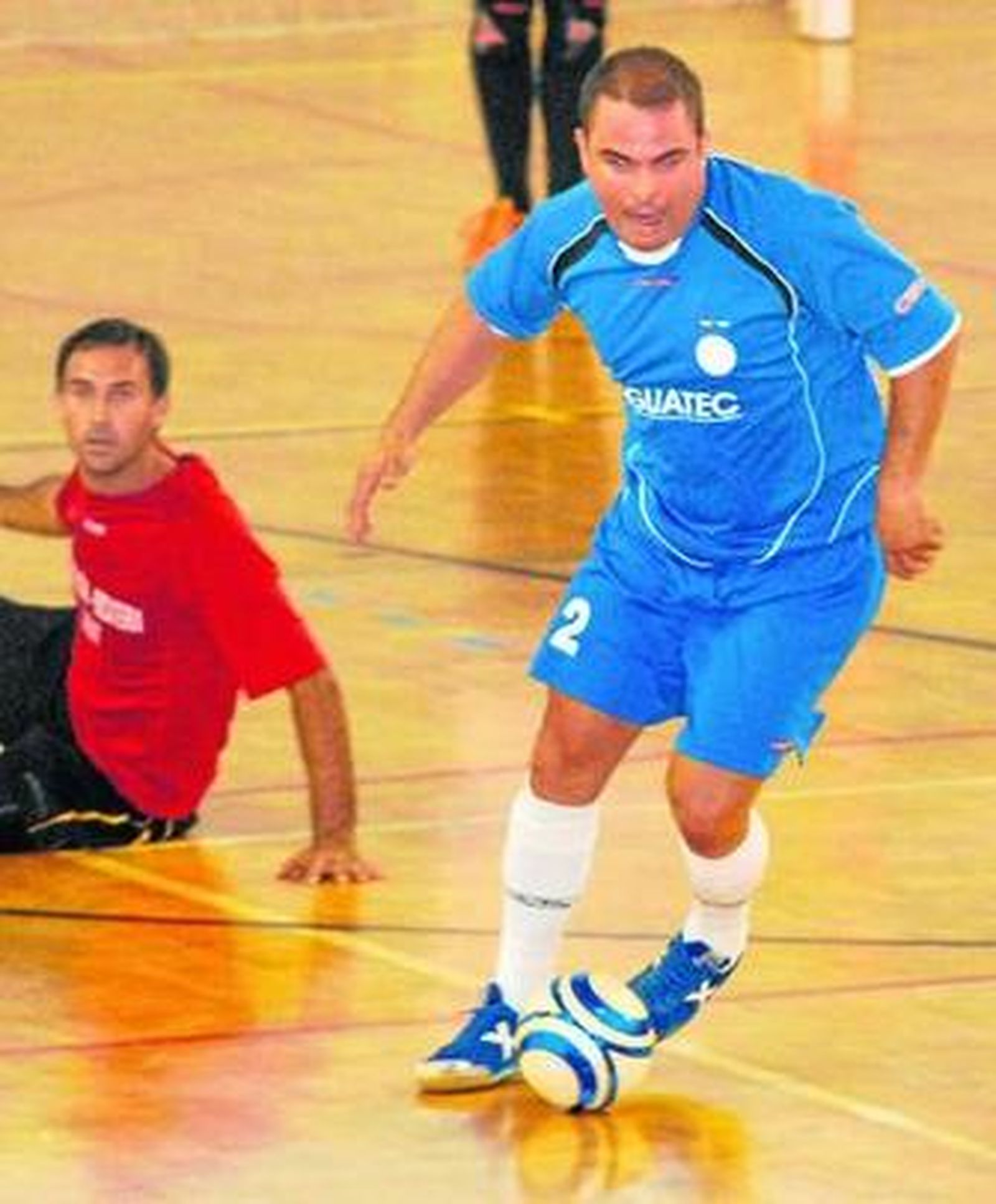 Abel Tolosa, en uno de los choques jugados en casa.