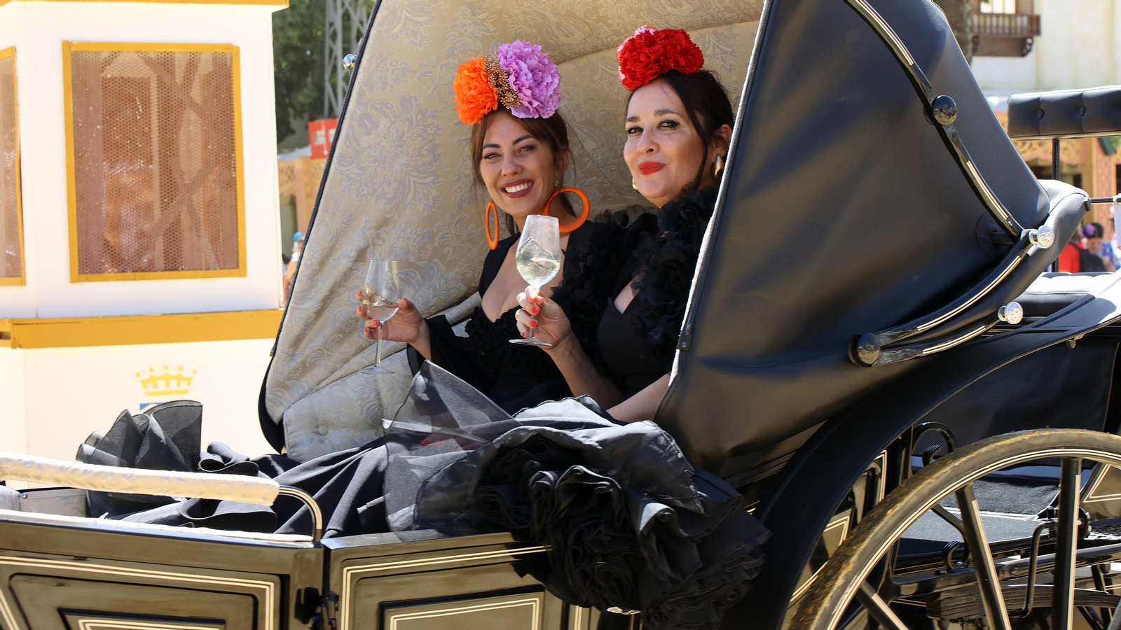 Imágenes del ambiente el miércoles en la Feria de Jerez 2024