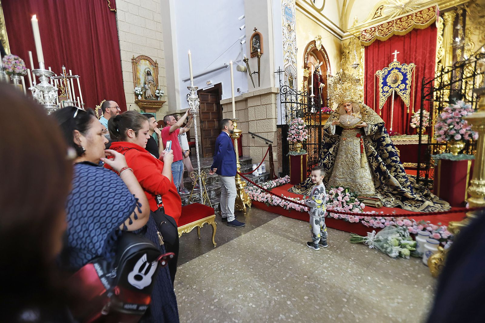 La Virgen de La Victoria regresa a la Parroquia del Sagrado Corazón de Jesús